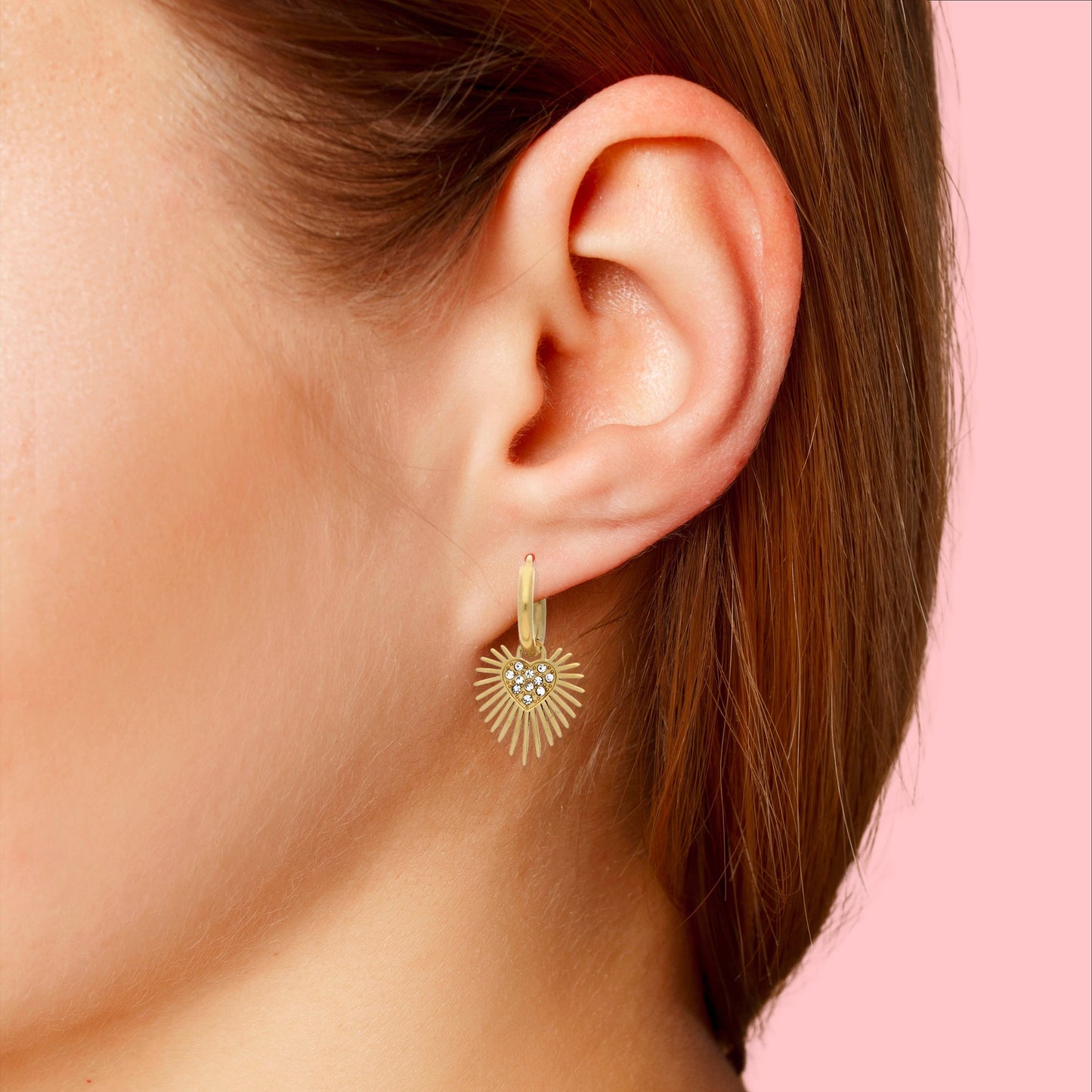 Boucles d'Oreilles Créoles Darling Doré