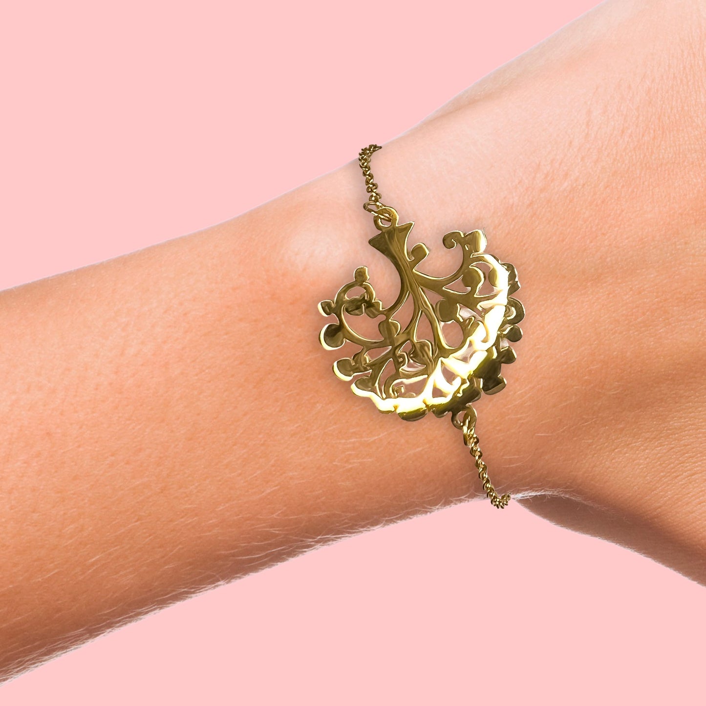 Bracelet Chaîne Arbre de Vie Doré