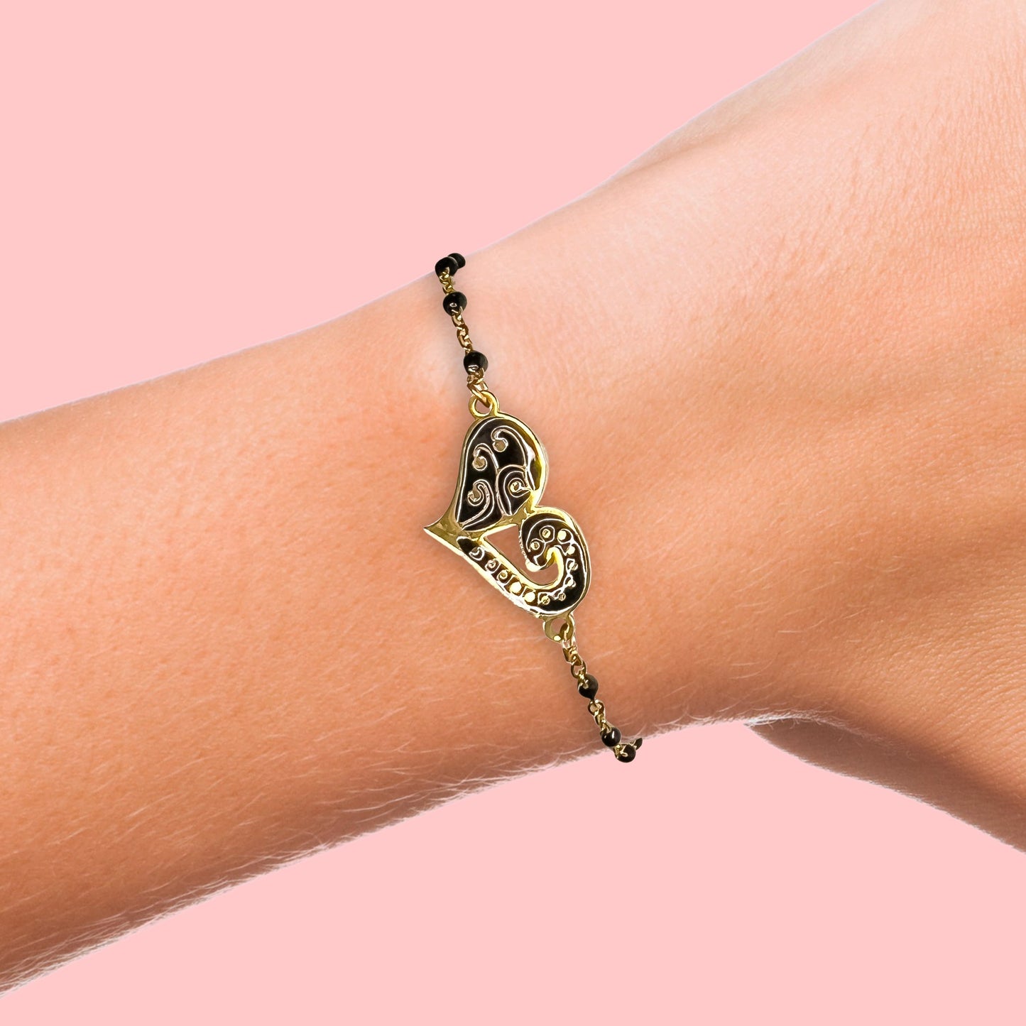 Bracelet Chaîne Louna Noir