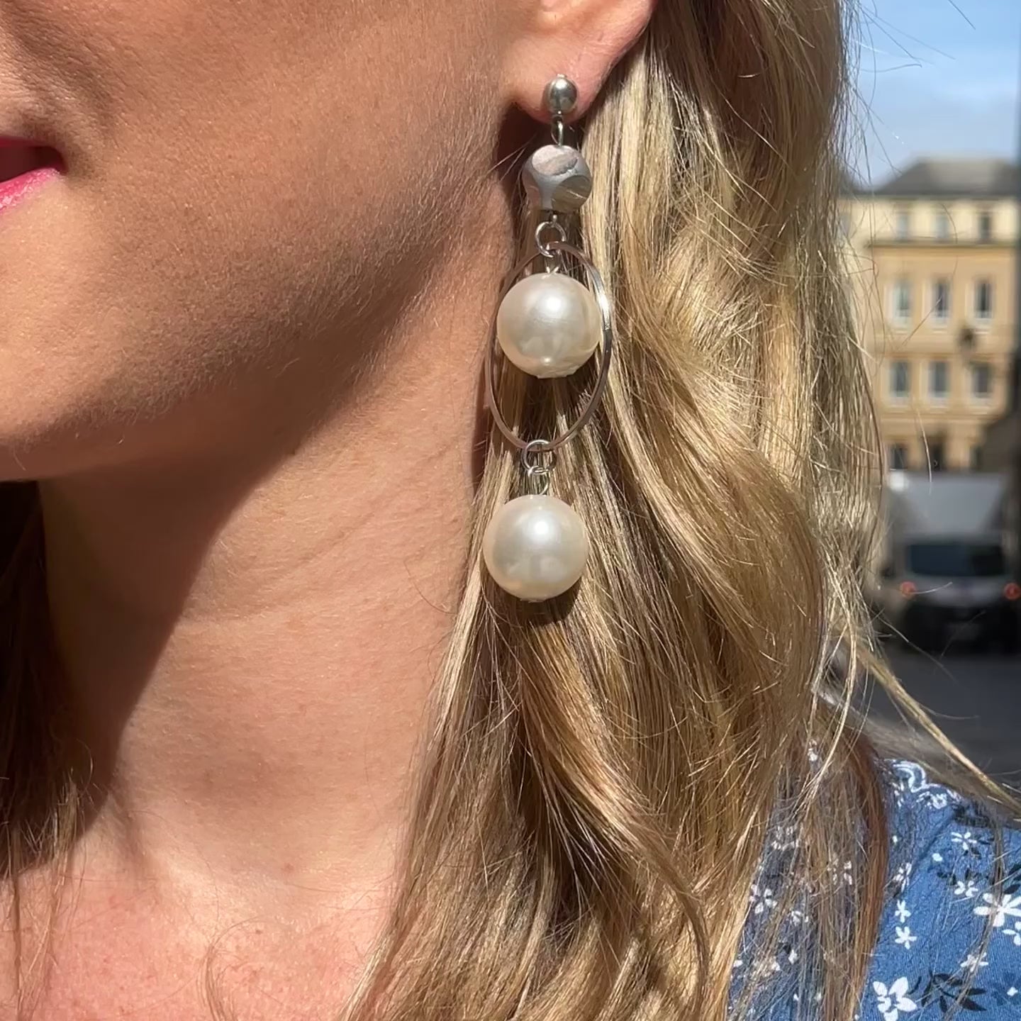 Vidéo Portée Boucles d'Oreilles Pendantes Venus
