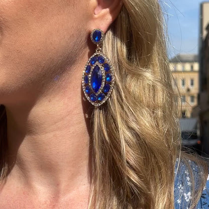 Vidéo Portée Boucles d'Oreilles Pendantes Divine