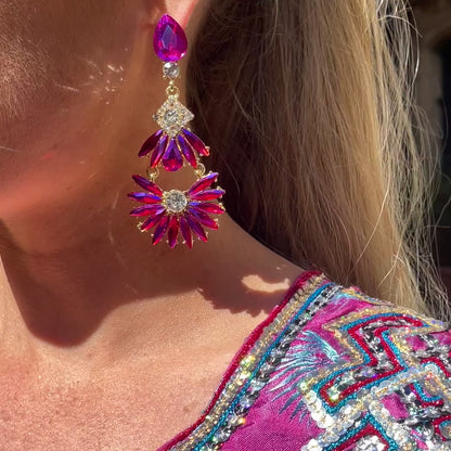 Boucles d'Oreilles Pendantes Luminosa