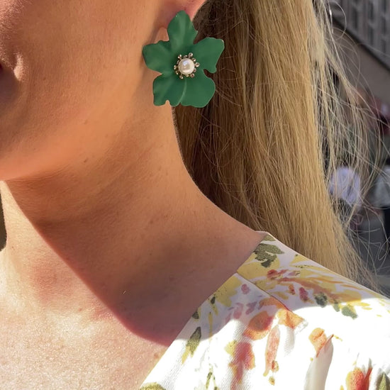 Vidéo Portée Boucles d'Oreilles Pendantes Alchémille
