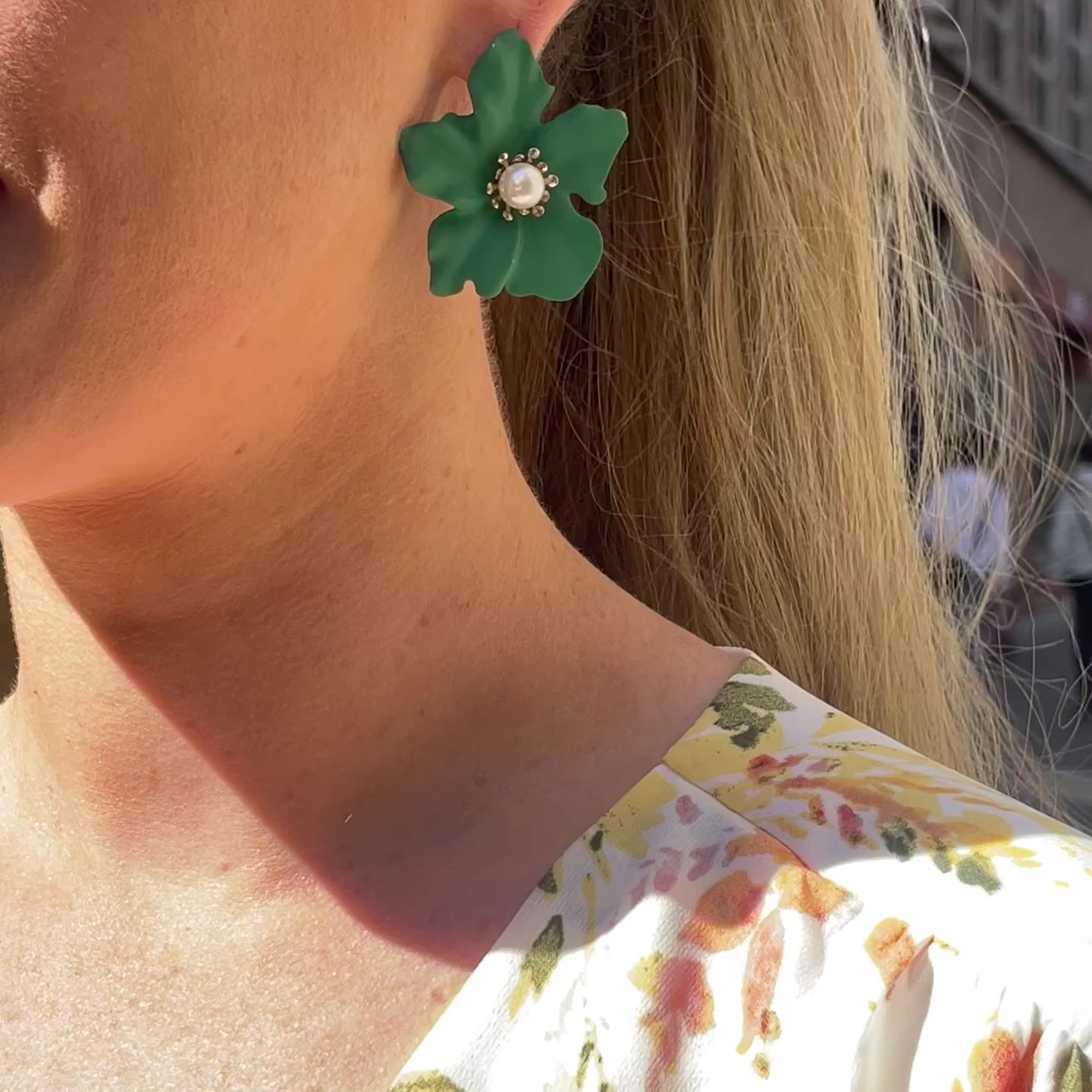 Vidéo Portée Boucles d'Oreilles Pendantes Alchémille