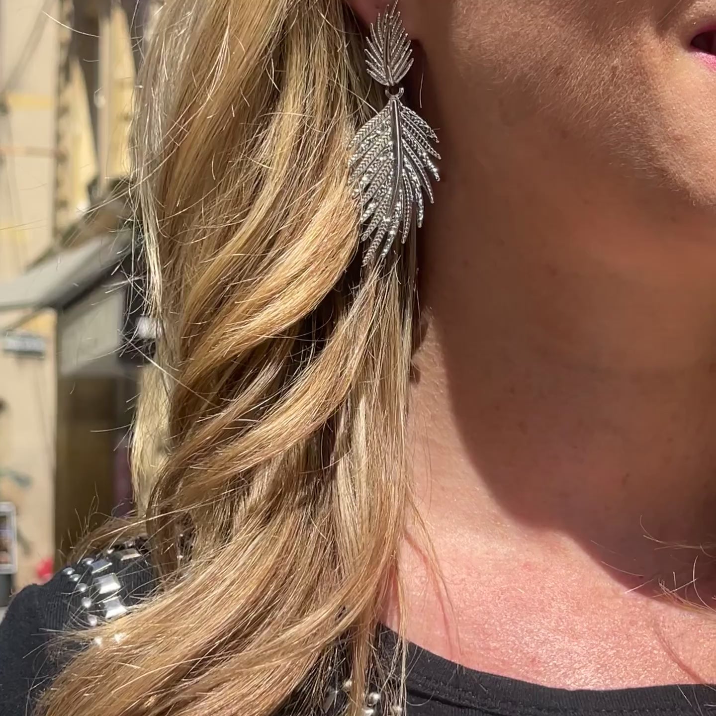 Vidéo Portée Boucles d'Oreilles Pendantes Ocotea